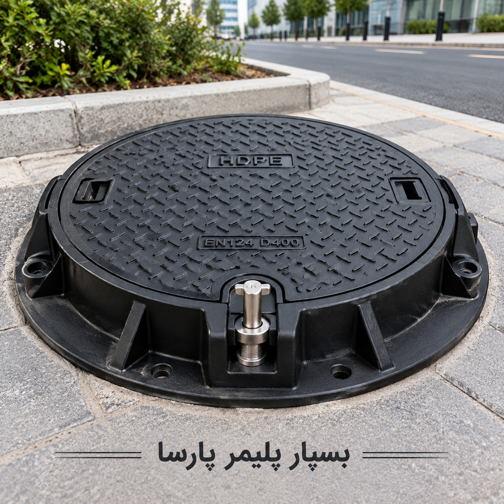 دریچه منهول با قفل امنیتی